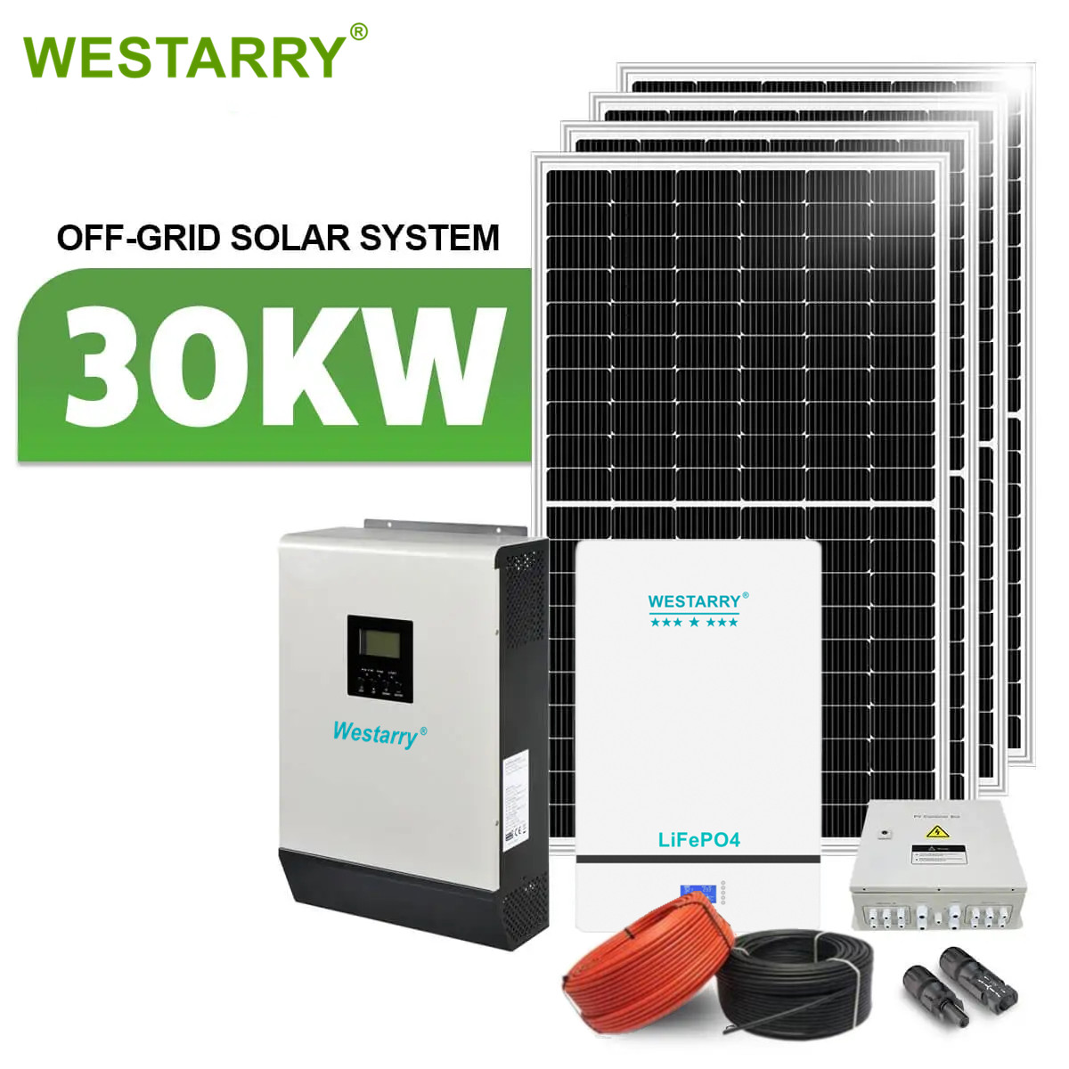 Westarry Complete Off Grid Home Solar System 30kw Solar Energy 450w Solar Panel