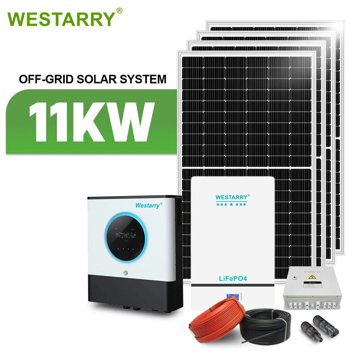 Westarry Complete Off Grid Solar Kits 11kw Solar Panel System Camping Solar Energy Systems