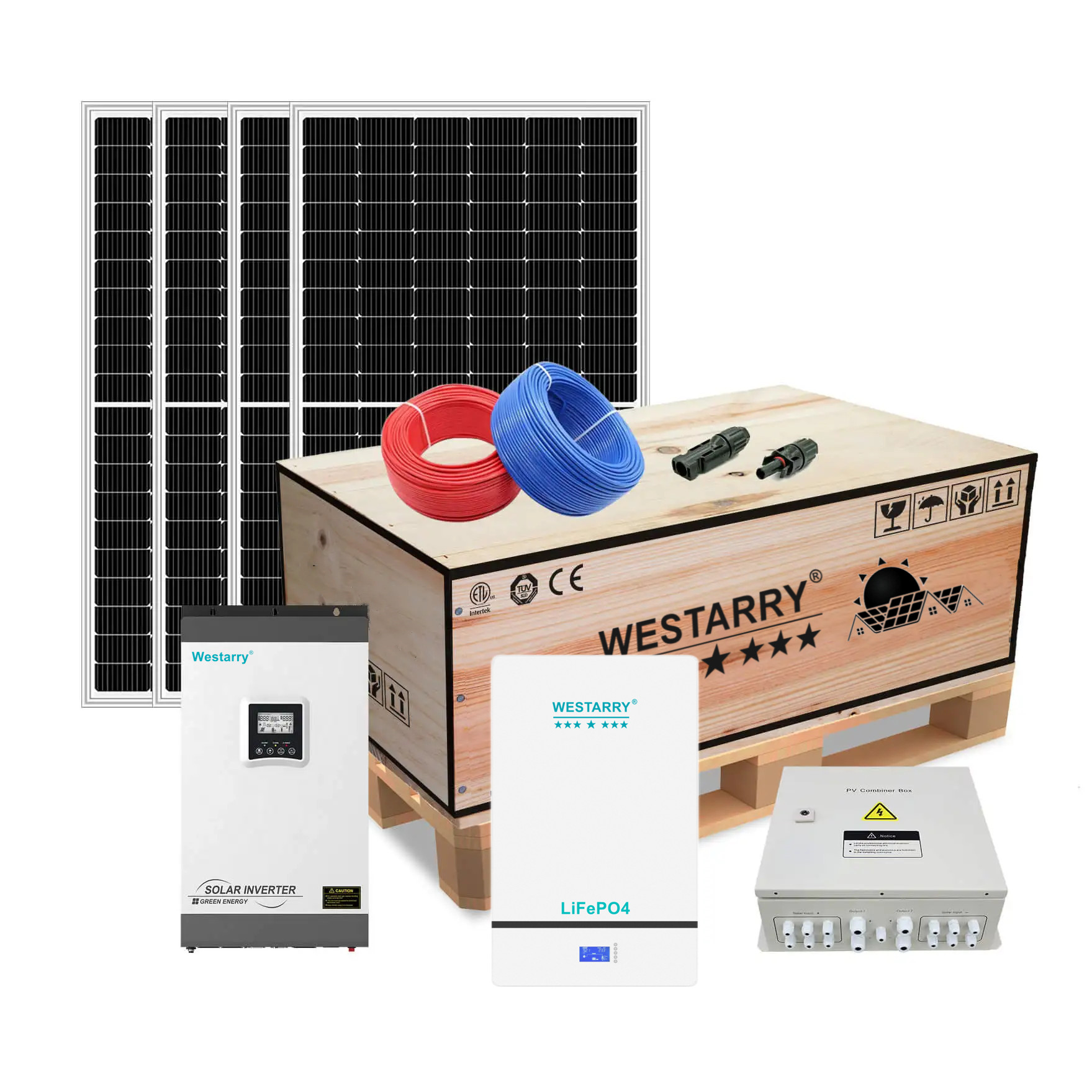 Westarry PV System Off Gird Solar Panel System 5kw Complete Solar System Off Grid
