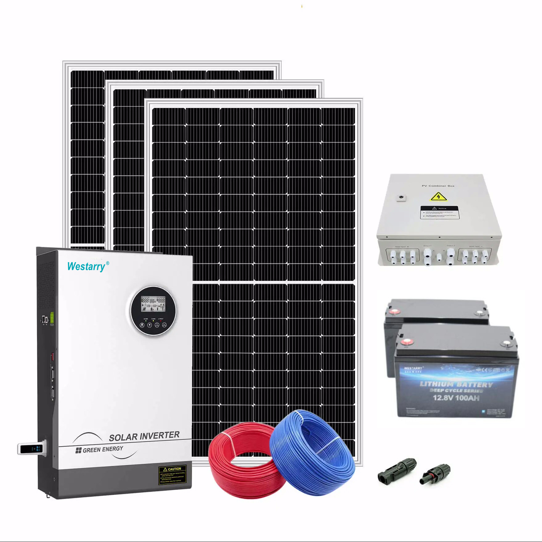 Westarry Hybrid Grid Solar System 3KW Solar System Power Hybrid Solar Energy System Home